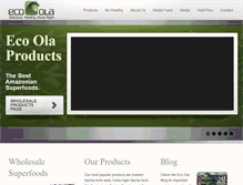 Tablet Screenshot of eco-ola.com
